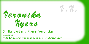 veronika nyers business card